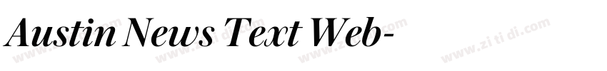 Austin News Text Web字体转换